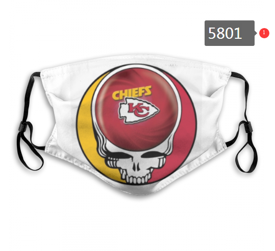 2020 NFL Kansas City Chiefs #12 Dust mask with filter